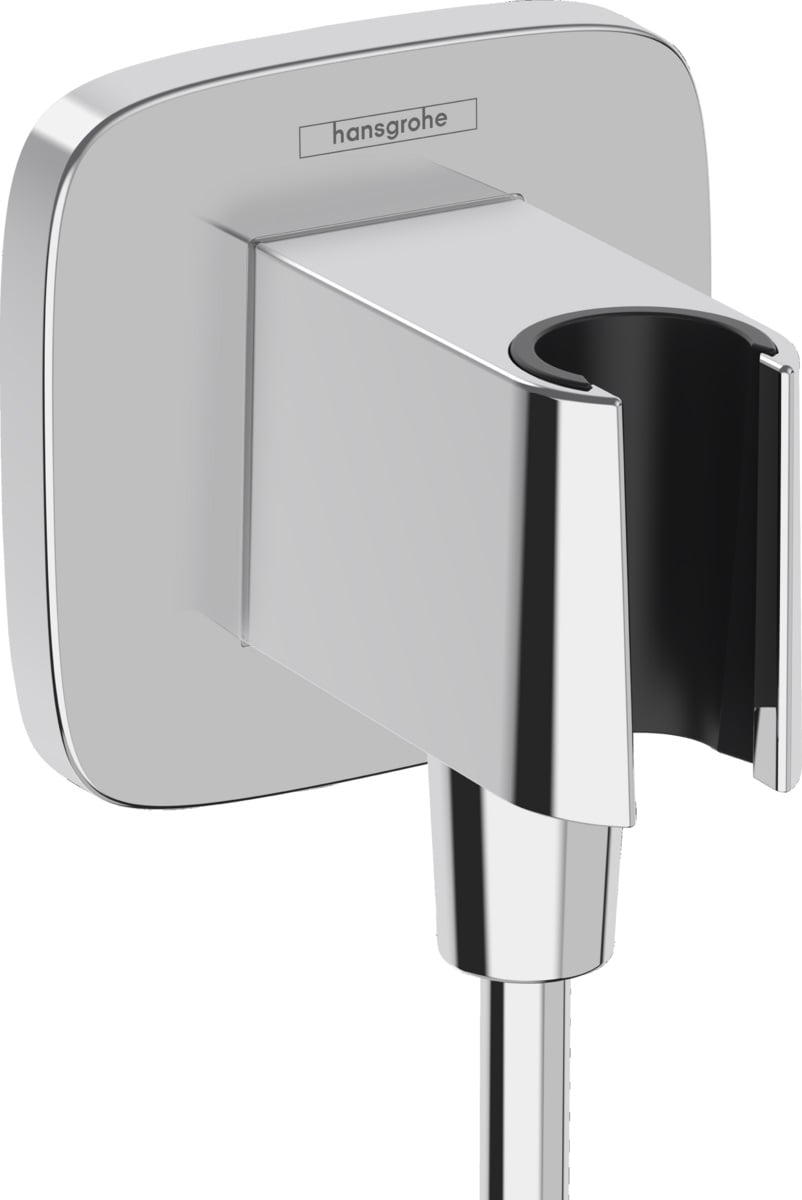 Hansgrohe Fixfit conector angular con soporte cromo 26887000