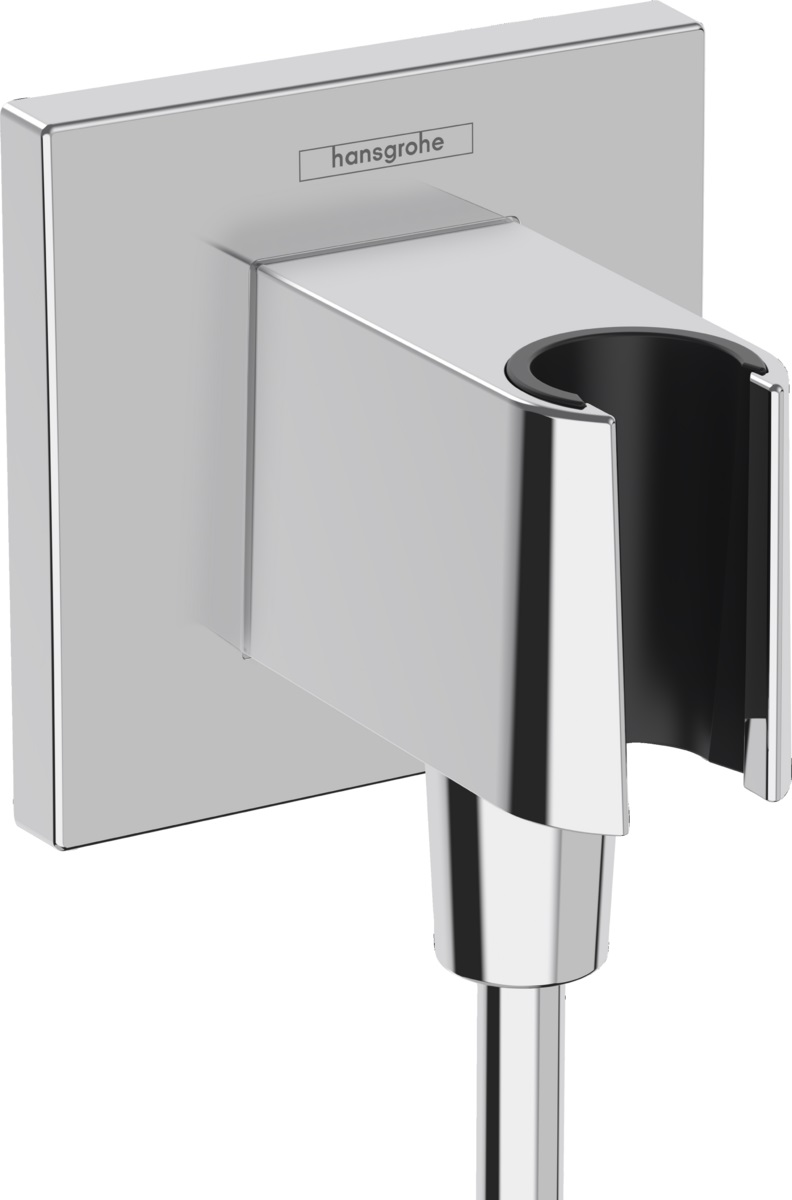 Hansgrohe Fixfit conector angular con soporte cromo 26889000