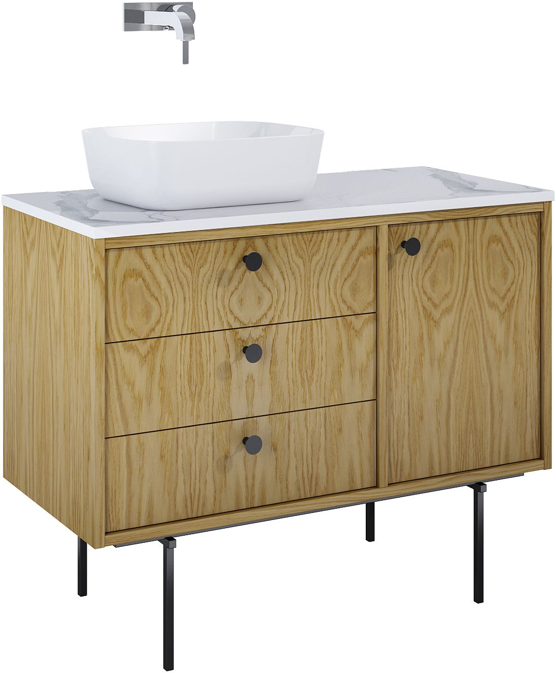 Elita Legacy armario 100x45.6x54 cm suspendido, para lavabo roble RE011000096690