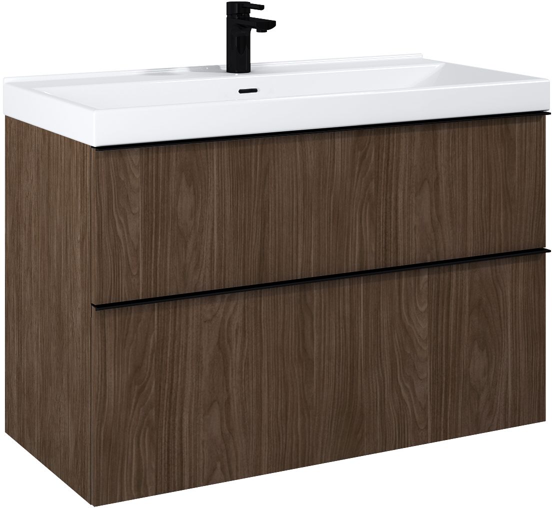 Elita Look armario 100x44.9x63.5 cm suspendido, para lavabo nogal RE011000027060