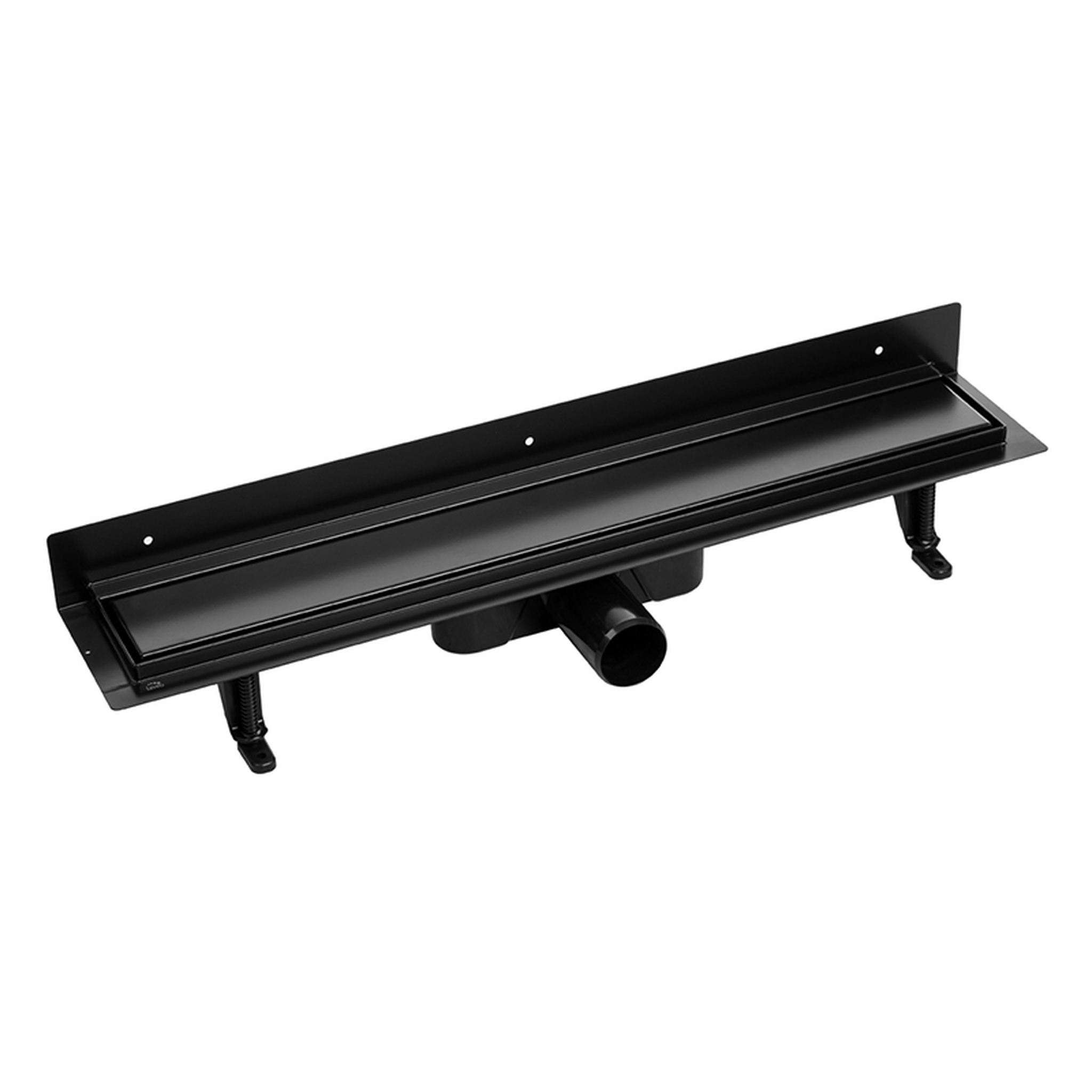 Laveo Basso desagüe lineal con rejilla 50 cm negro COB751D