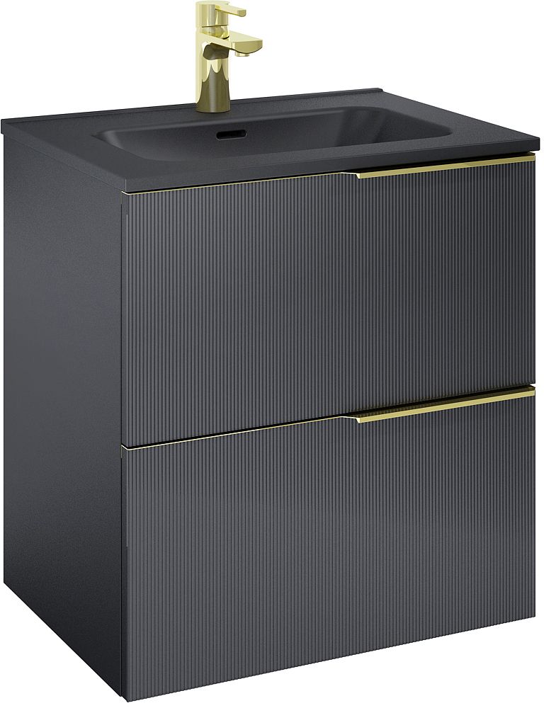 Elita Soho armario 60x45.3x63.5 cm suspendido, para lavabo negro RE010604047160