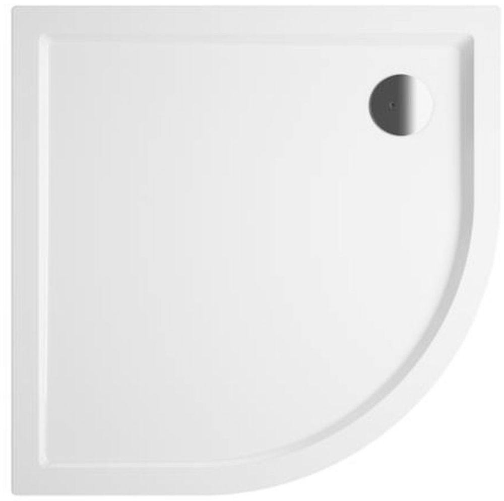 Riho Davos plato de ducha semicircular 80x80 cm blanco D002018005