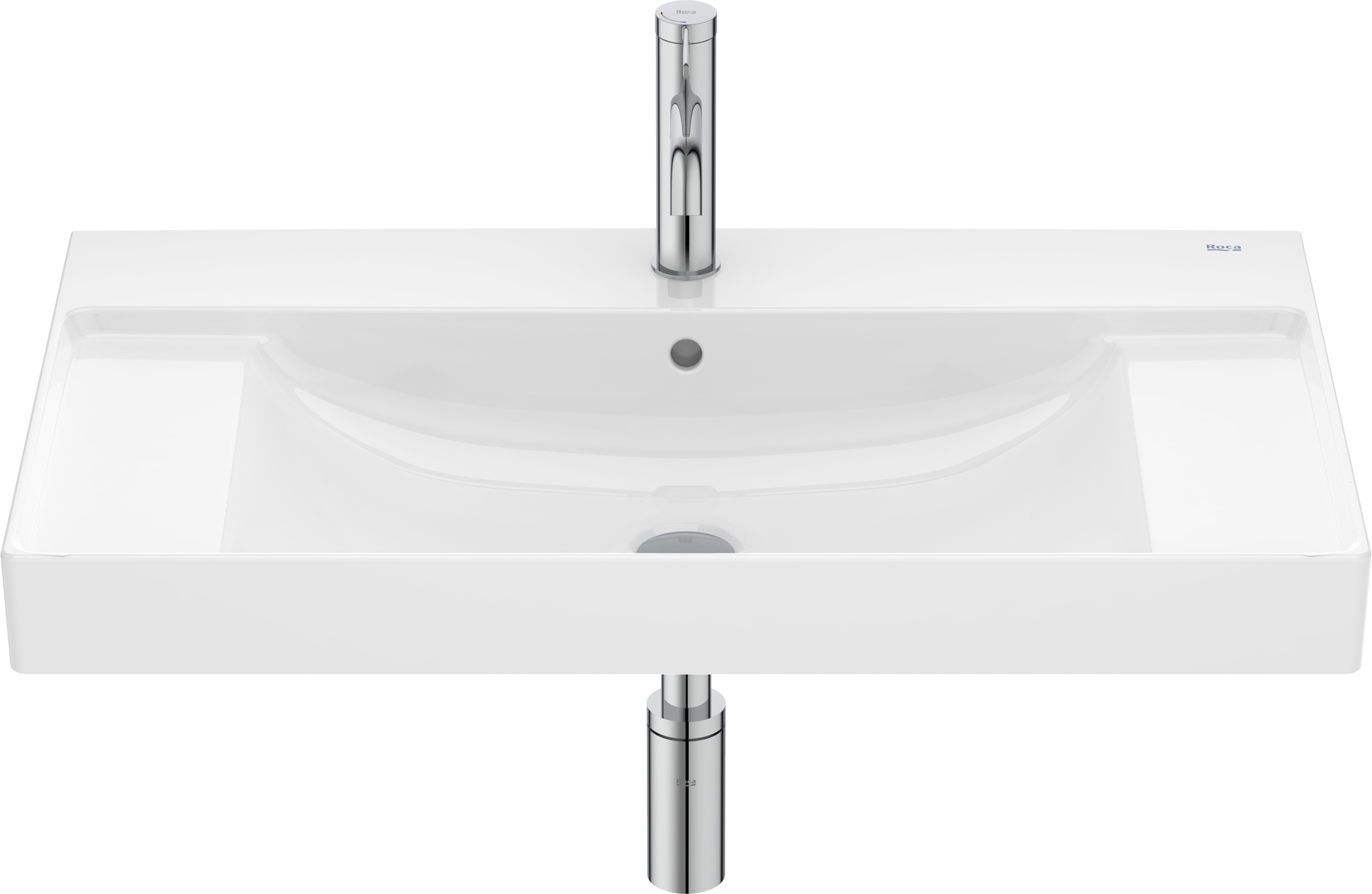 Roca Ona lavabo 80x46 cm rectangular clásico blanco A32768H000