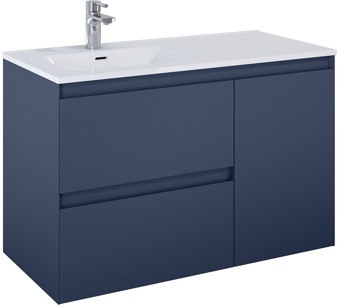 Elita Split armario 100x45.8x63.5 cm suspendido, para lavabo azul RE011006057030