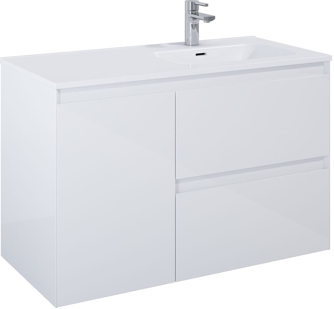 Elita Split armario 100x45.8x63.5 cm suspendido, para lavabo blanco RE011005058060