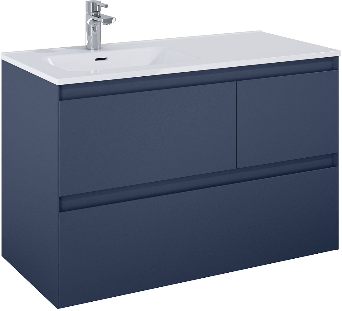 Elita Split armario 100x45.8x63.5 cm suspendido, para lavabo azul RE011006157030