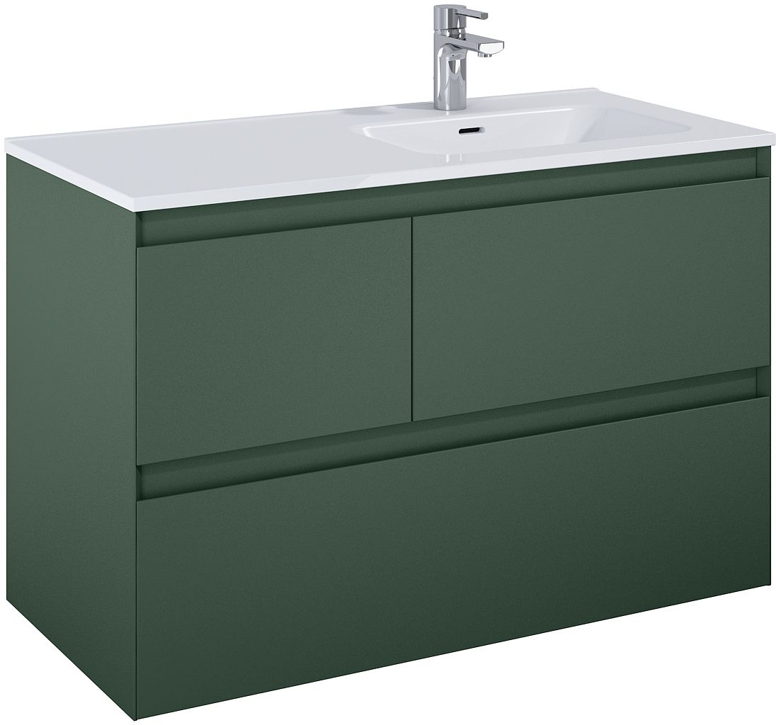Elita Split armario 100x45.8x63.5 cm suspendido, para lavabo verde RE011005157010