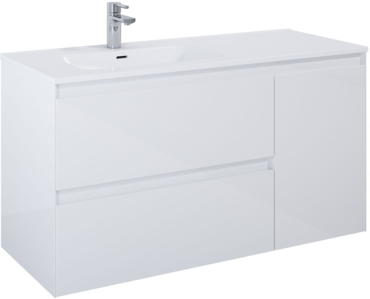 Elita Split armario 120x45.8x63.5 cm suspendido, para lavabo blanco RE011206258060