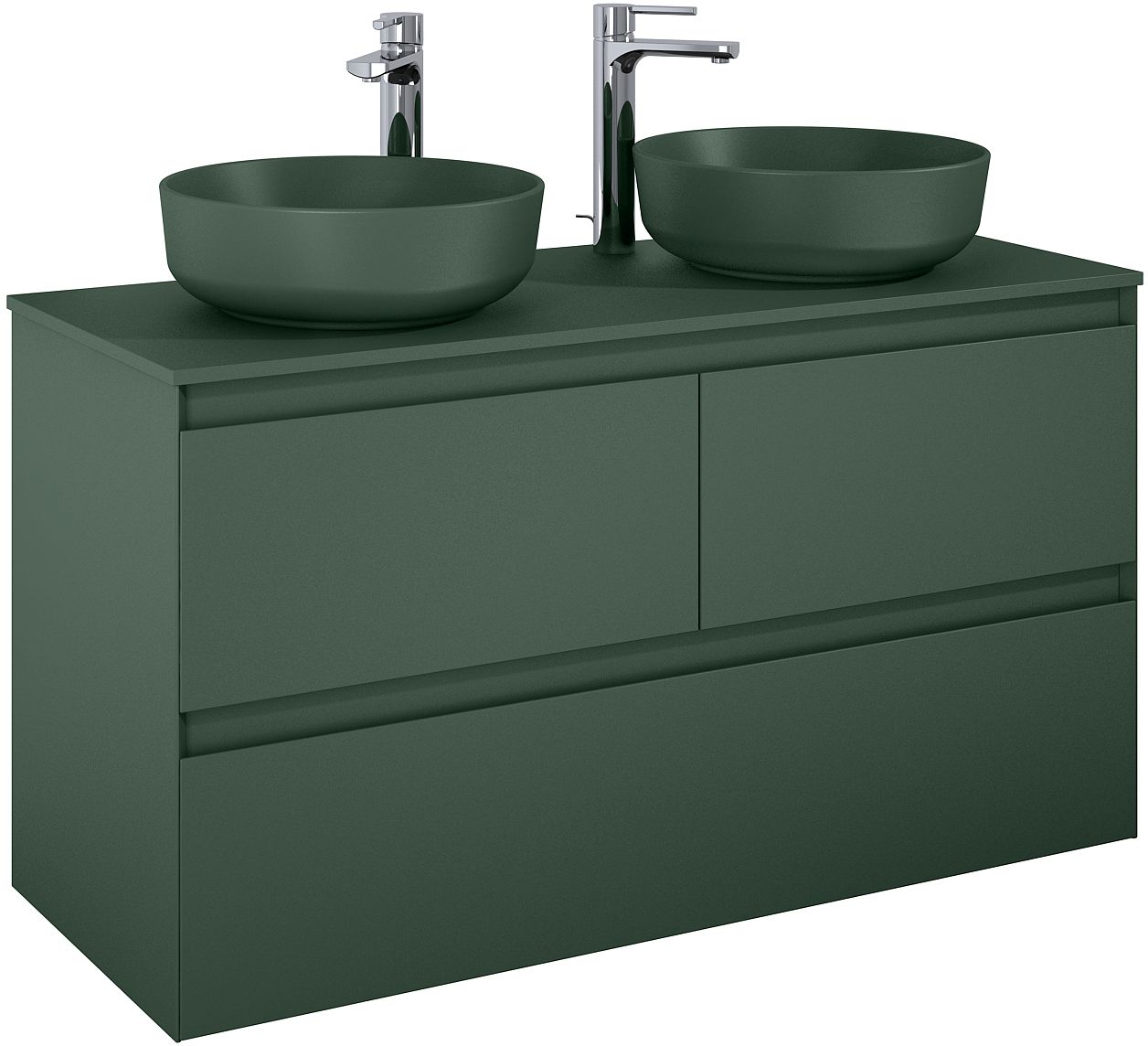 Elita Split armario 120x45.8x63.5 cm suspendido, para lavabo verde RE012007157010