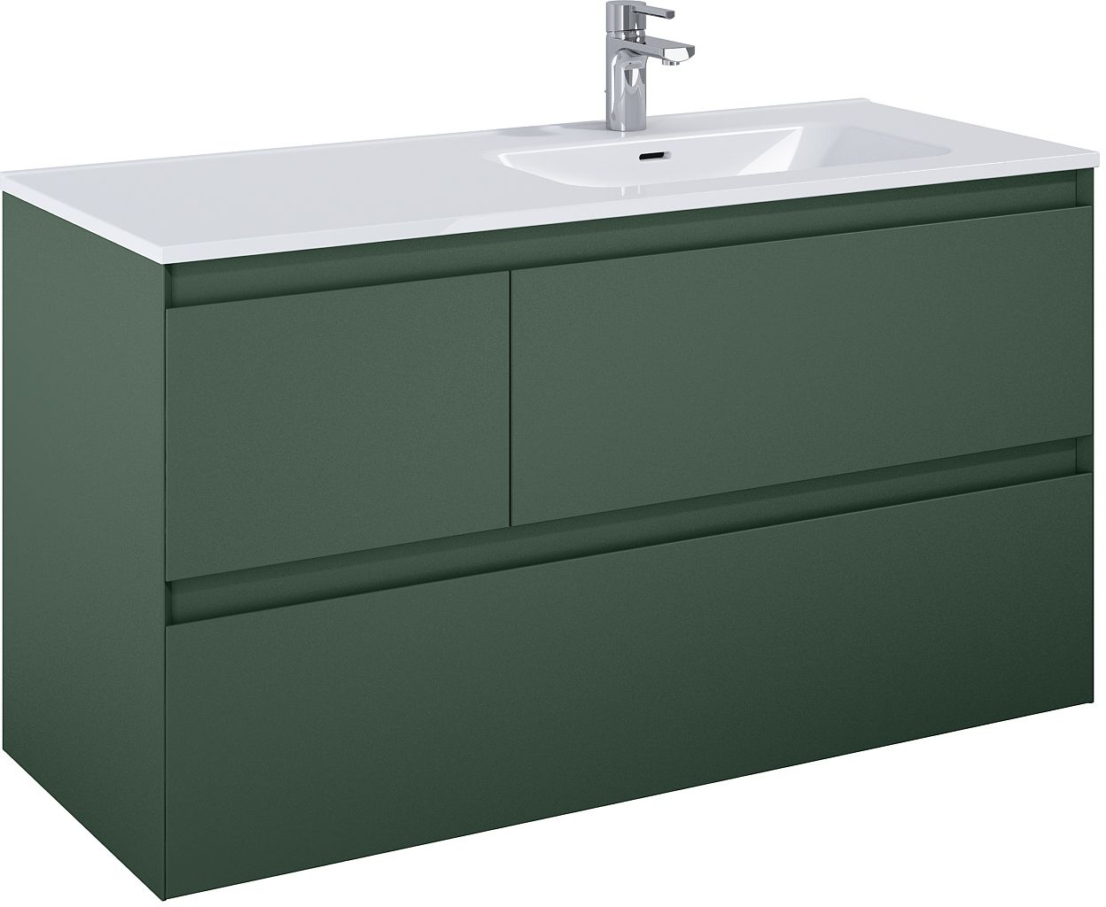 Elita Split armario 120x45.8x63.5 cm suspendido, para lavabo verde RE012005157010