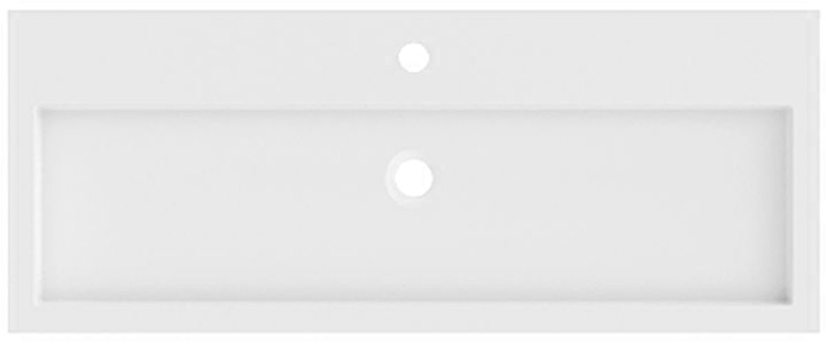 Riho Spring Vow lavabo 100.3x40.2 cm rectangular clásico-para mueble blanco mate W004008105