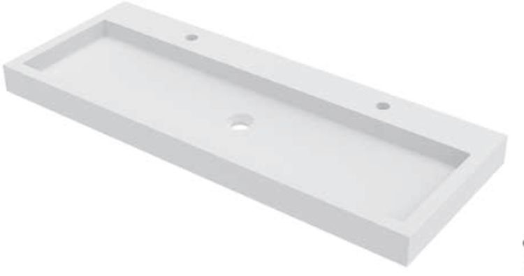 Riho Spring Vow lavabo 100.3x40.2 cm rectangular clásico-para mueble blanco W004009105