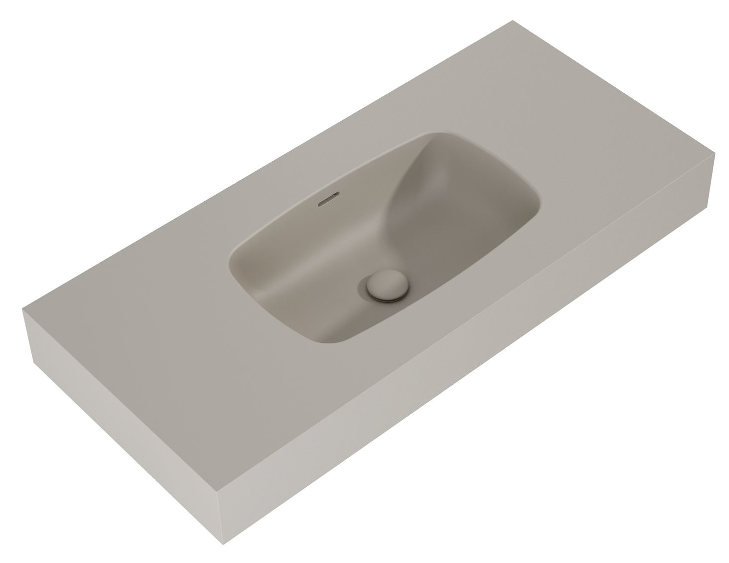 Elita Dimple lavabo 100.8x46 cm rectangular clásico marrón/beige mate RE041000027020