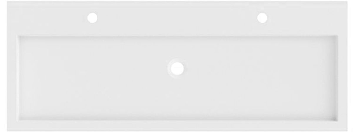 Riho Spring Vow lavabo 120.3x46.2 cm rectangular clásico-para mueble blanco W004005105
