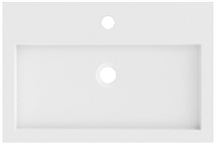 Riho Spring Vow lavabo 60.3x40.2 cm rectangular clásico-para mueble blanco mate W004006105
