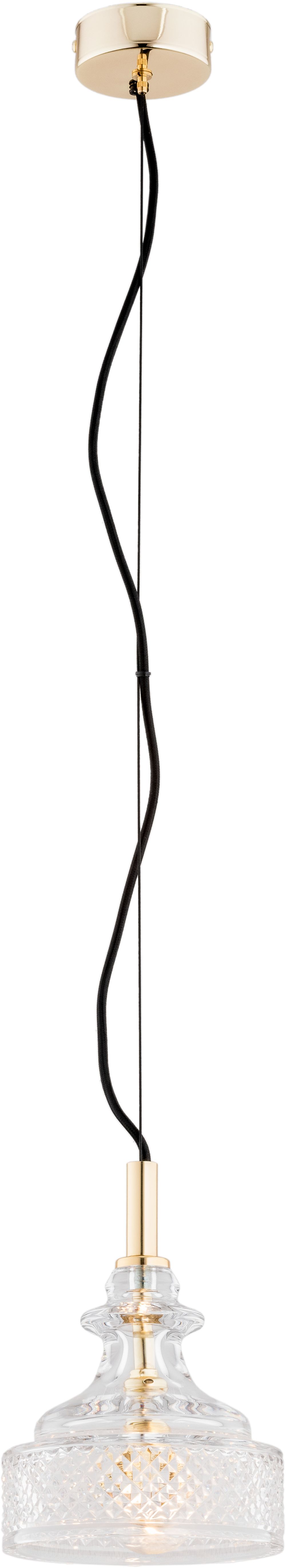 Argon Cruz lámpara colgante 1x7 W latón-transparente 4198