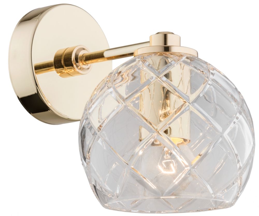 Argon Oviedo lámpara de pared 1x15 W latón-transparente 4202