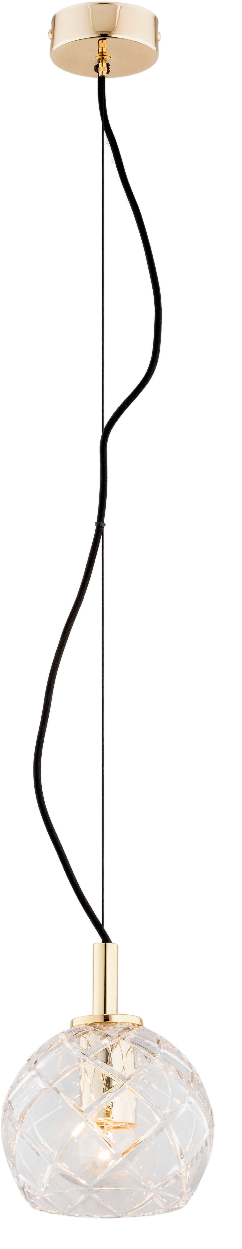 Argon Oviedo lámpara colgante 1x15 W latón-transparente 4200