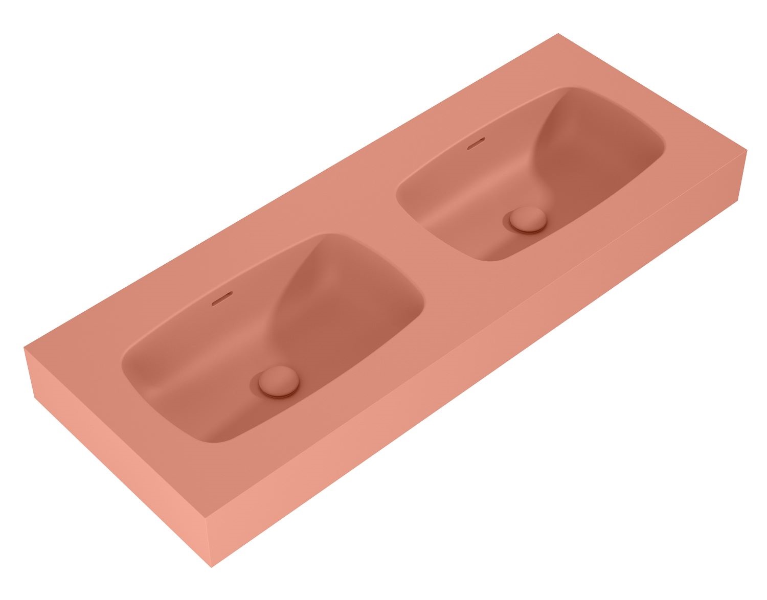 Elita Dimple lavabo 121x46 cm rectangular clásico-doble rosa RE041200026600