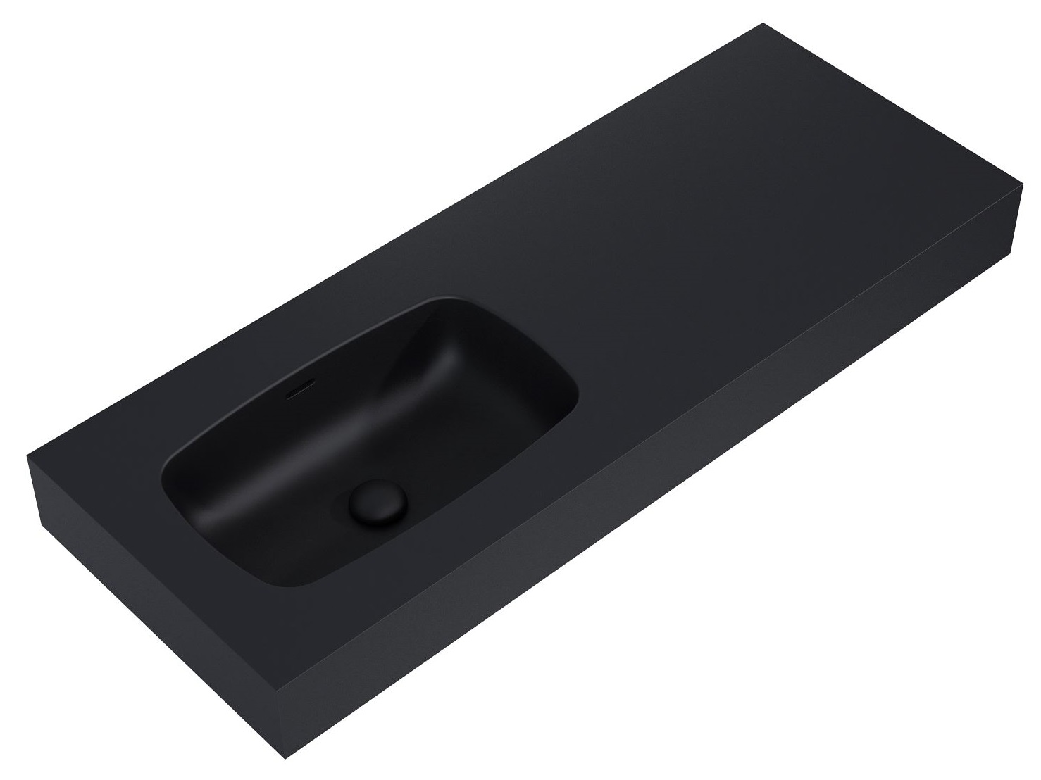 Elita Dimple lavabo 121x46 cm rectangular clásico negro RE041201027160