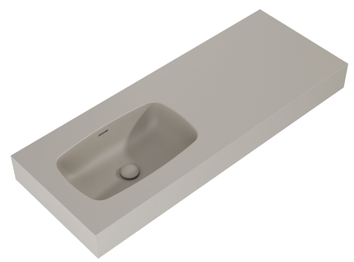 Elita Dimple lavabo 121x46 cm rectangular clásico marrón/beige RE041201027020