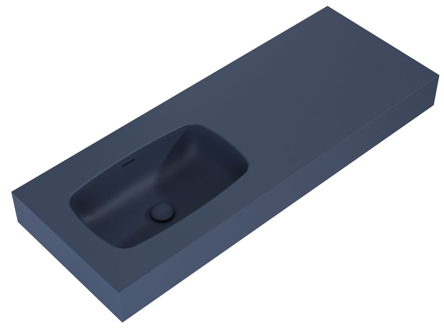 Elita Dimple lavabo 121x46 cm rectangular clásico azul mate RE041201027030