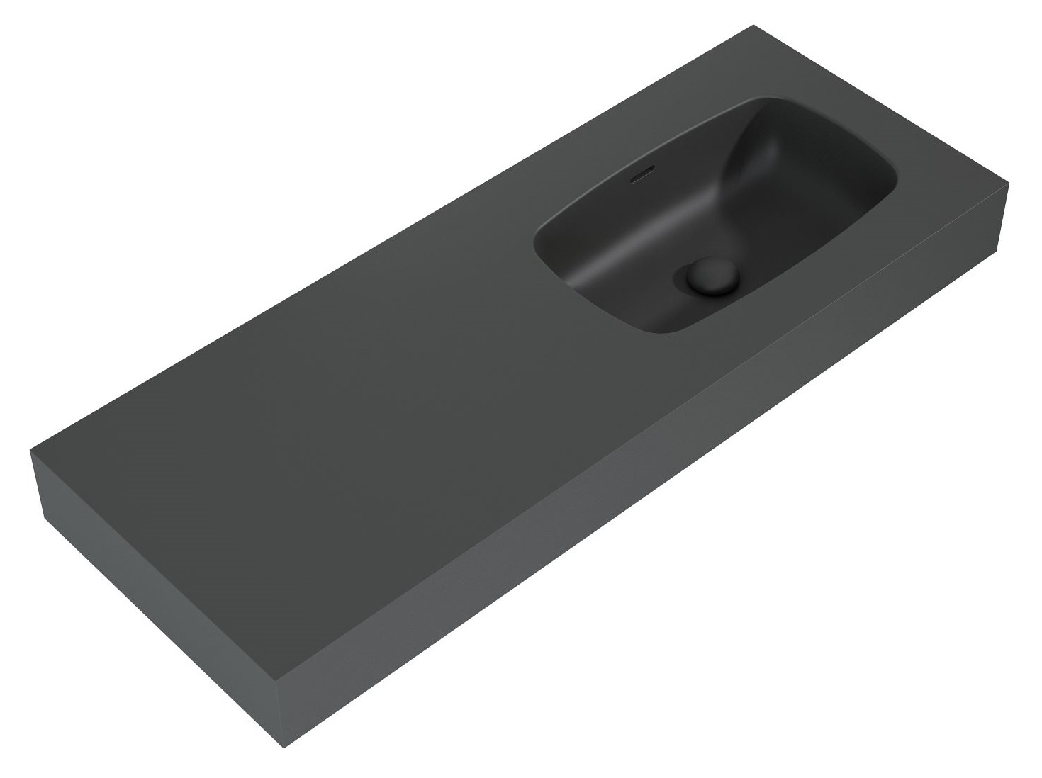 Elita Dimple lavabo 121x46 cm rectangular clásico antracita RE041202026010