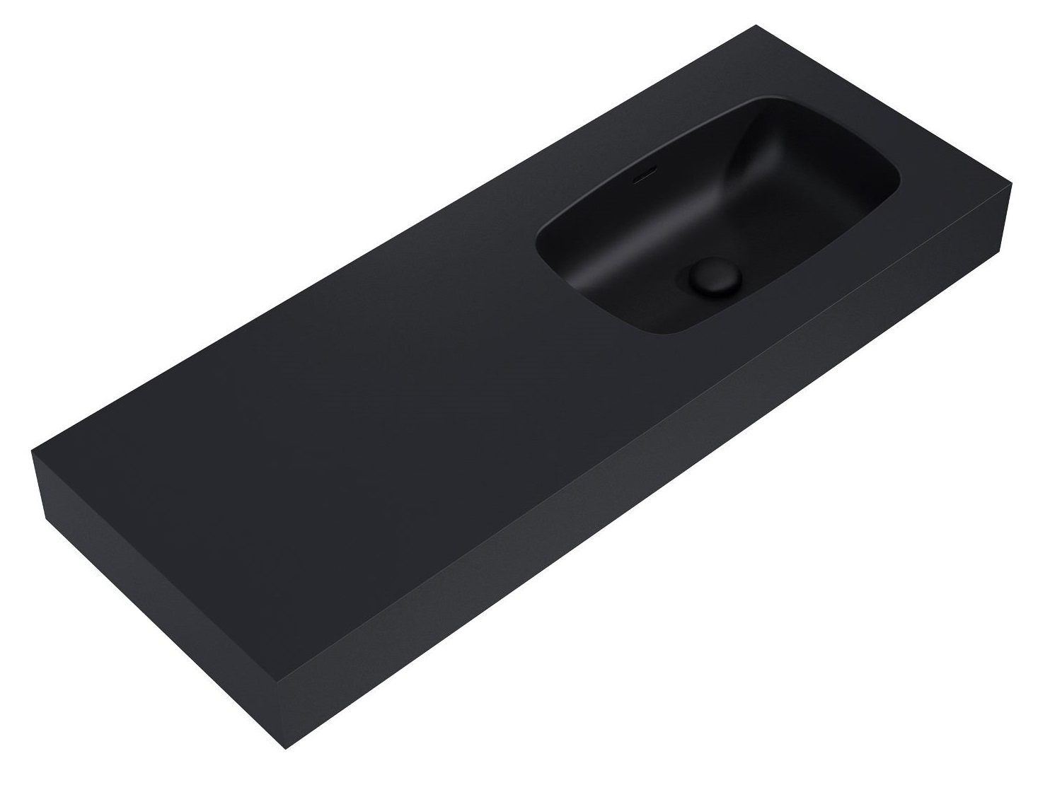 Elita Dimple lavabo 121x46 cm rectangular clásico negro RE041202027160