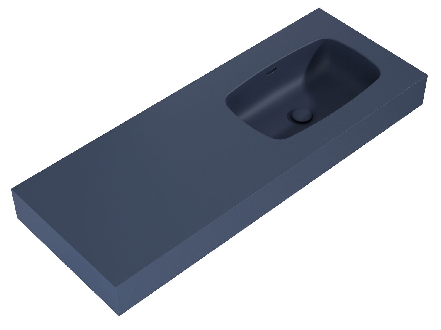 Elita Dimple lavabo 121x46 cm rectangular clásico azul RE041202027030