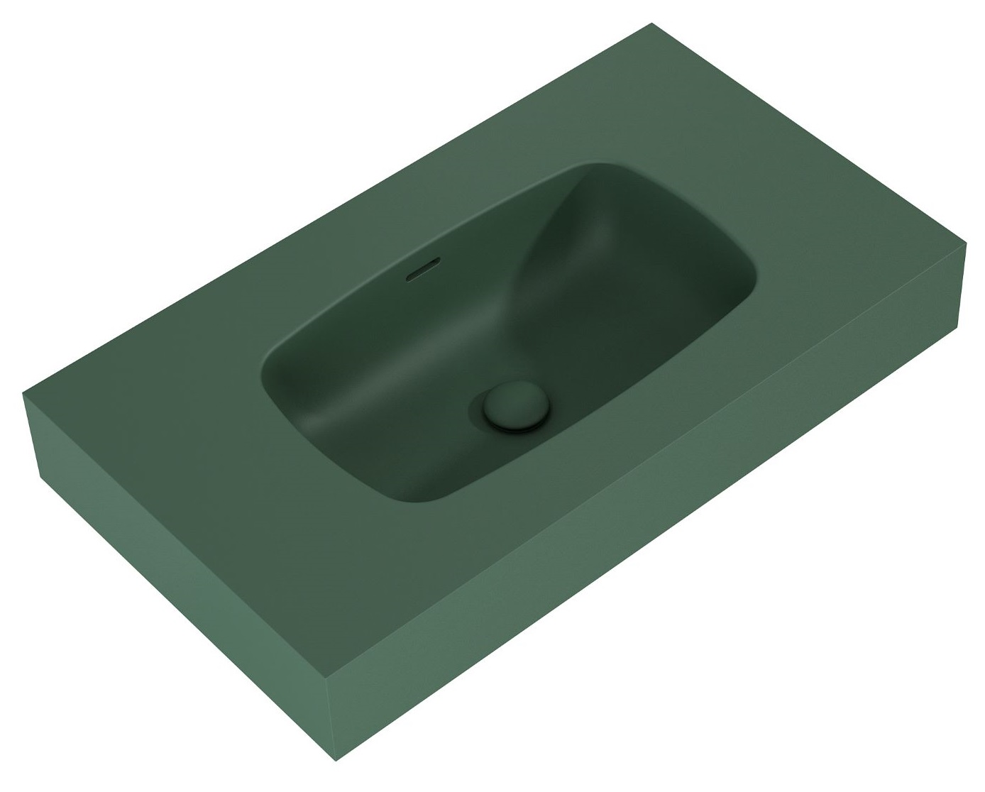 Elita Dimple lavabo 80.6x46 cm rectangular clásico verde RE040800027010