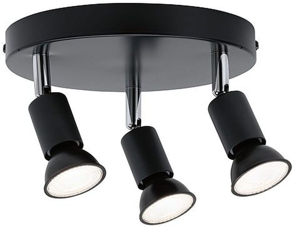 Paulmann Carolina lámpara de techo 3x10 W cromo-antracita 66752