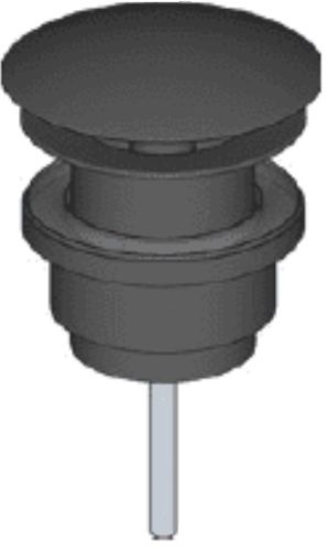 Riho tapón para lavabo negro 205204