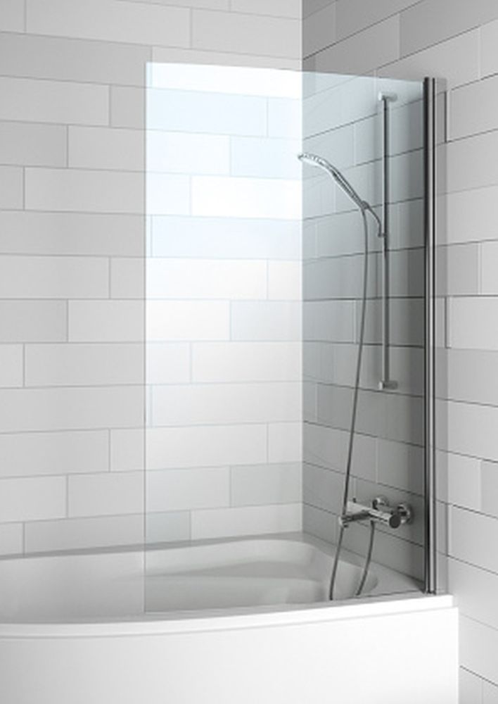 Riho Novik mampara de bañera 90 cm una pieza cromo brillo/vidrio transparente G003039120