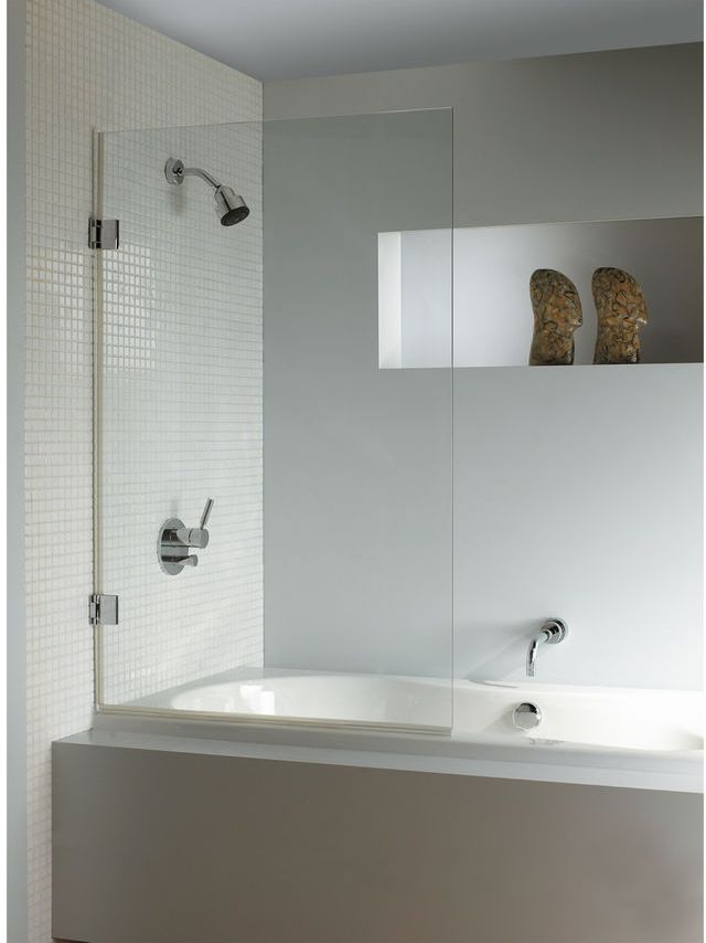 Riho Scandic mampara de bañera 90 cm una pieza cromo brillo/vidrio transparente G001131120