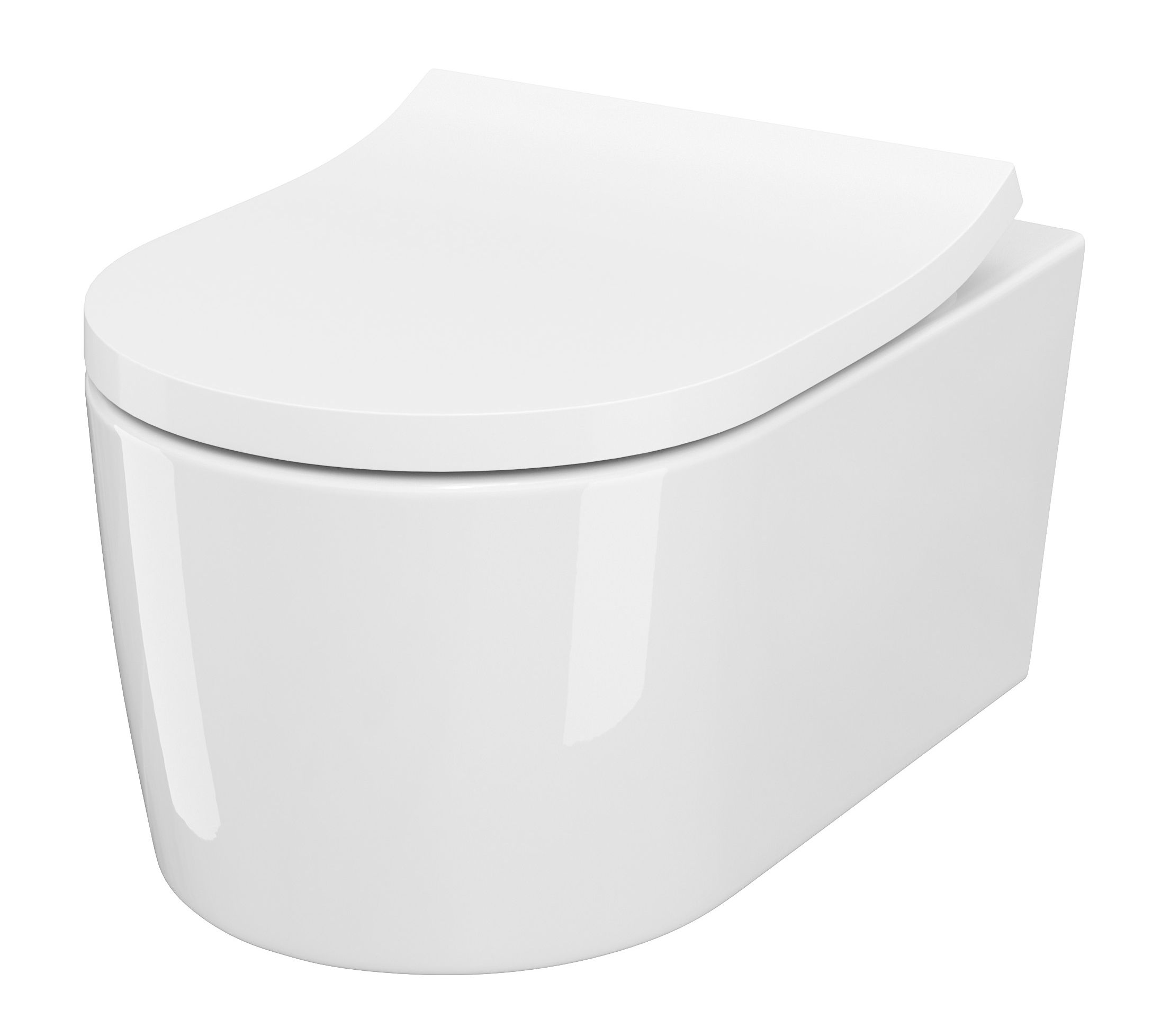 Conjunto taza de inodoro Cersanit Inverto K671-001-ECO, tapa de inodoro Cersanit Inverto K98-0187-ECO