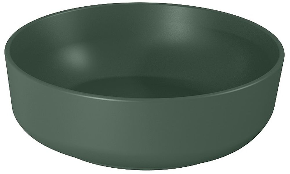 Elita Lorca lavabo 41.5x41.5 cm circular sobre encimera verde RE040420047010