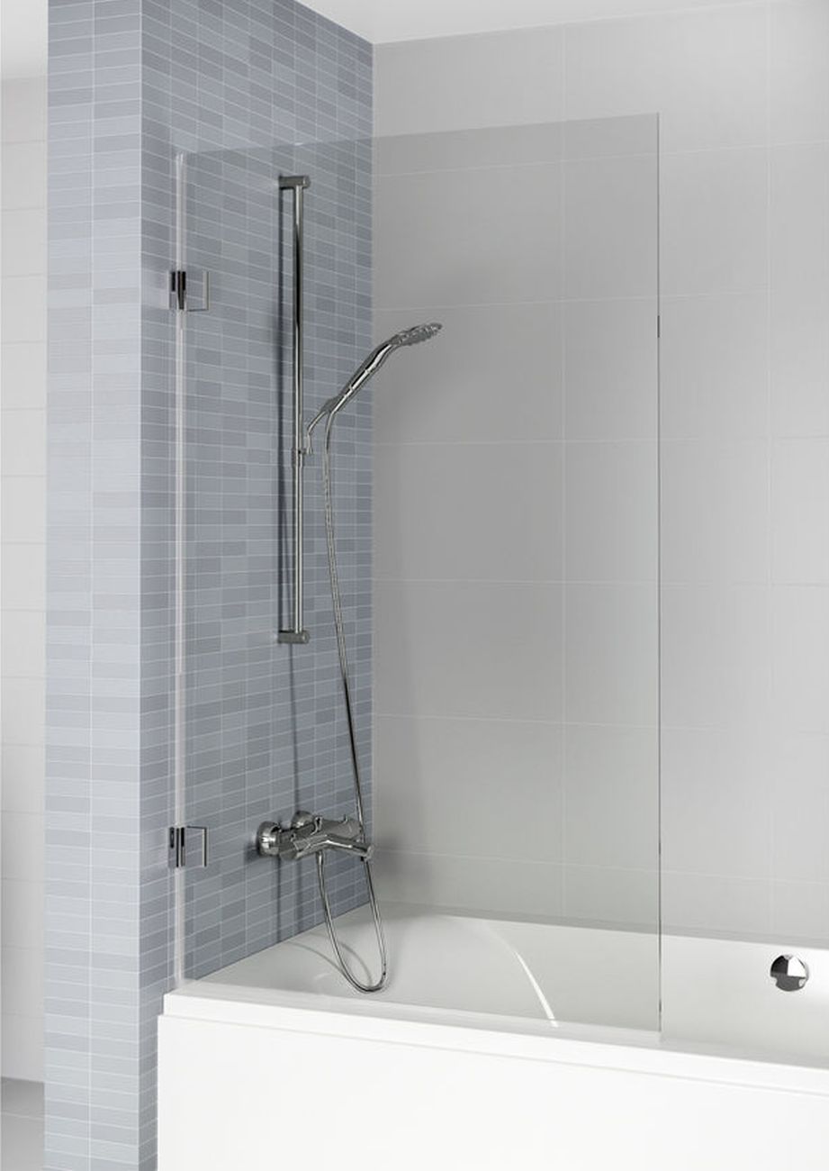 Riho Scandic mampara de bañera 65 cm una pieza cromo brillo/vidrio transparente G001135120