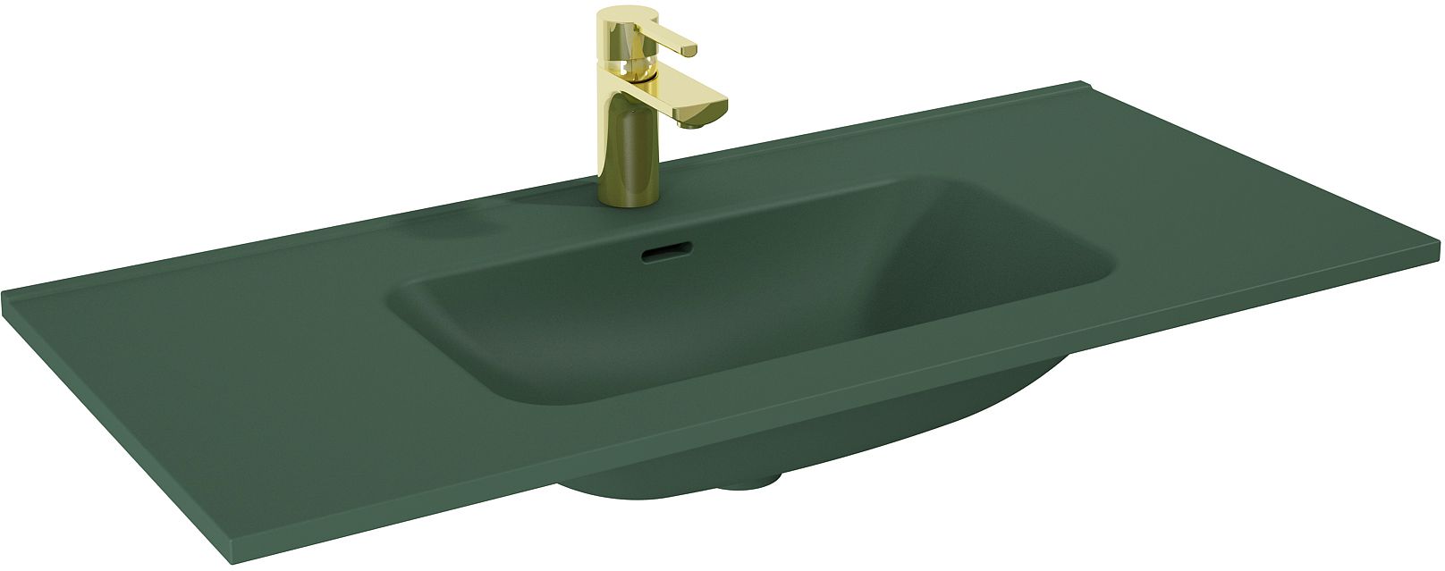 Elita Skappa lavabo 100.8x46 cm rectangular para mueble verde RE041003067010