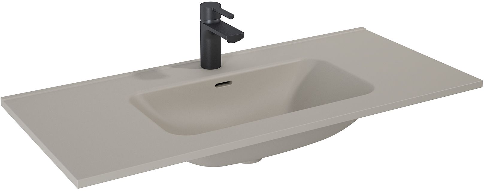 Elita Skappa lavabo 100.8x46 cm rectangular para mueble marrón/beige RE041003067020