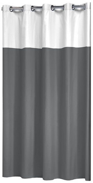 Sealskin Double cortina de ducha 200x180 cm blanco-gris 233521314