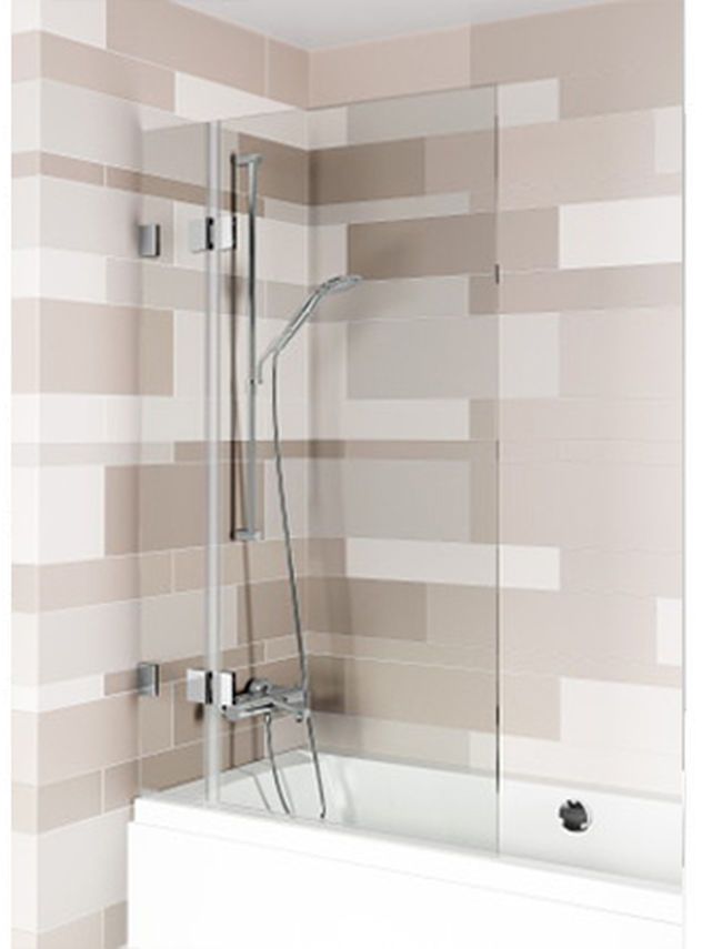 Riho Scandic mampara de bañera 100 cm dos piezas cromo brillo/vidrio transparente G001157120