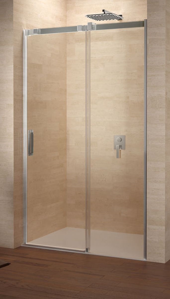 Riho Ocean puerta de ducha 120 cm corredera cromo brillante/vidrio transparente G006002120