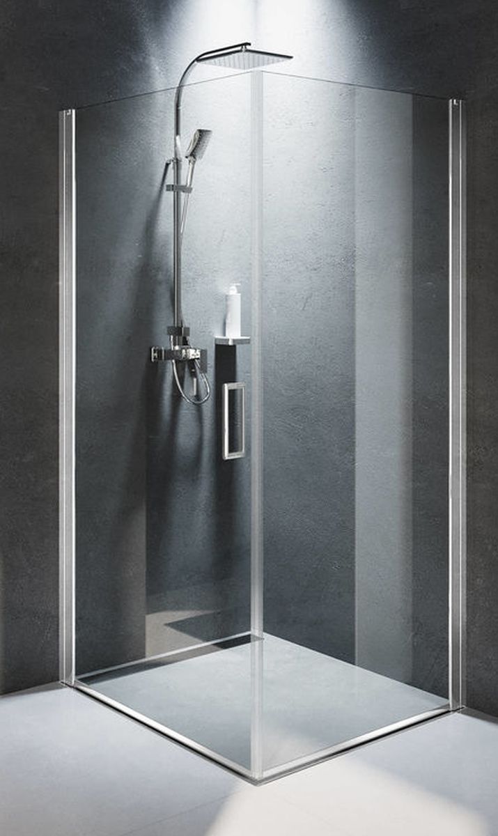 Riho Novik cabina de ducha 100x80 cm rectangular cromo brillo/vidrio transparente G003014120