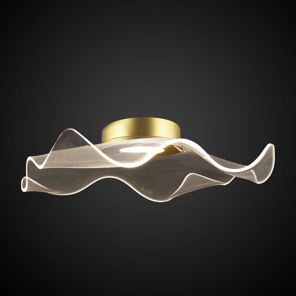 Altavola Design Velo lámpara de techo 1x30 W transparente-oro LA101/CE2_gold