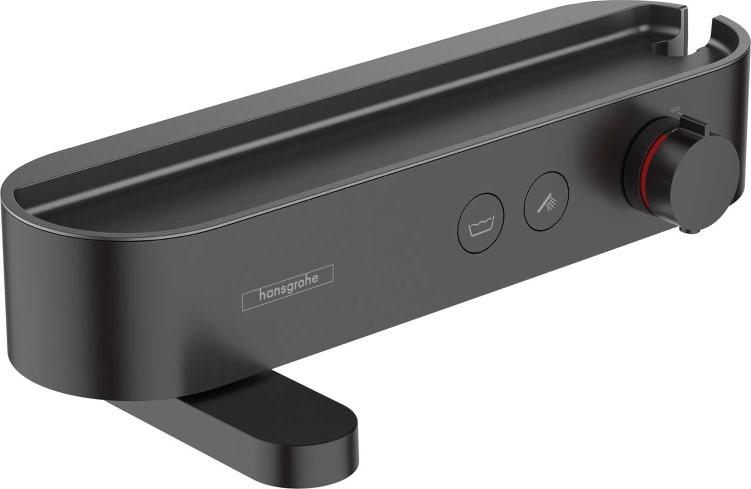 Hansgrohe ShowerSelect grifo de bañera y ducha a pared con termostato negro 24340670