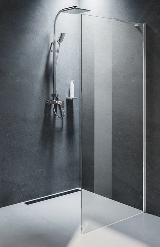 Riho Novik mampara de ducha 80 cm cromo brillante/vidrio transparente G003028120