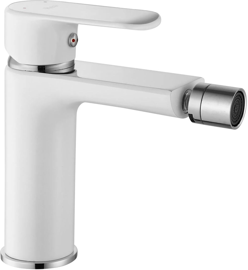 Rea Bloom grifo para bidé de pie cromo-blanco REA-B9916