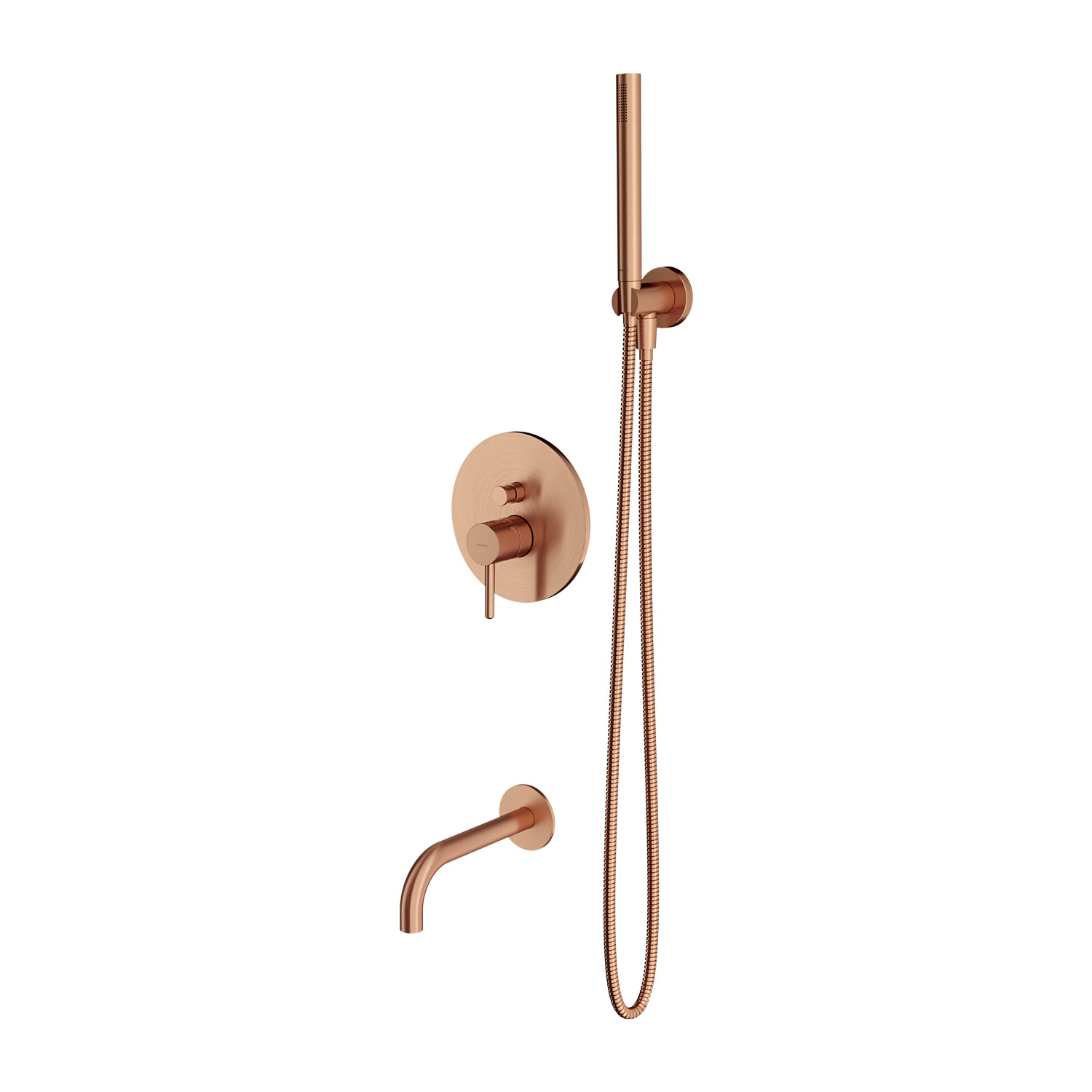 Omnires Y conjunto bañera/ducha empotrado cobre SYSYW01CPB