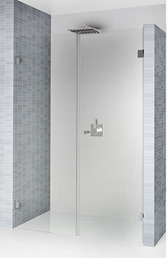 Riho Scandic puerta de ducha 140 cm oscilante negro mate/vidrio transparente G001016121